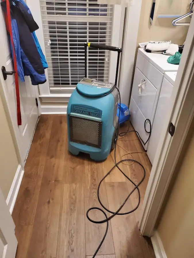 Commercial dehumidifier deployed for Flood Damage Cleanup in Antis